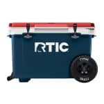 Custom 52 QT RTIC® Insulated Ultra-Light Wheeled Hard Cooler Ice Chest 29" x 18.75" with Company Logo - Personalized Bulk Corporate Gift - 1