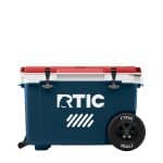 Custom 52 Qt. RTIC Ultra Light Cooler with Wheels with Company Logo - Personalized Bulk Corporate Gift