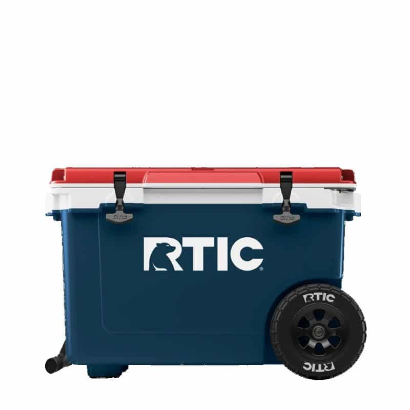 Custom 52 Qt. RTIC Ultra Light Cooler with Wheels with Company Logo - Personalized Bulk Corporate Gift - 3