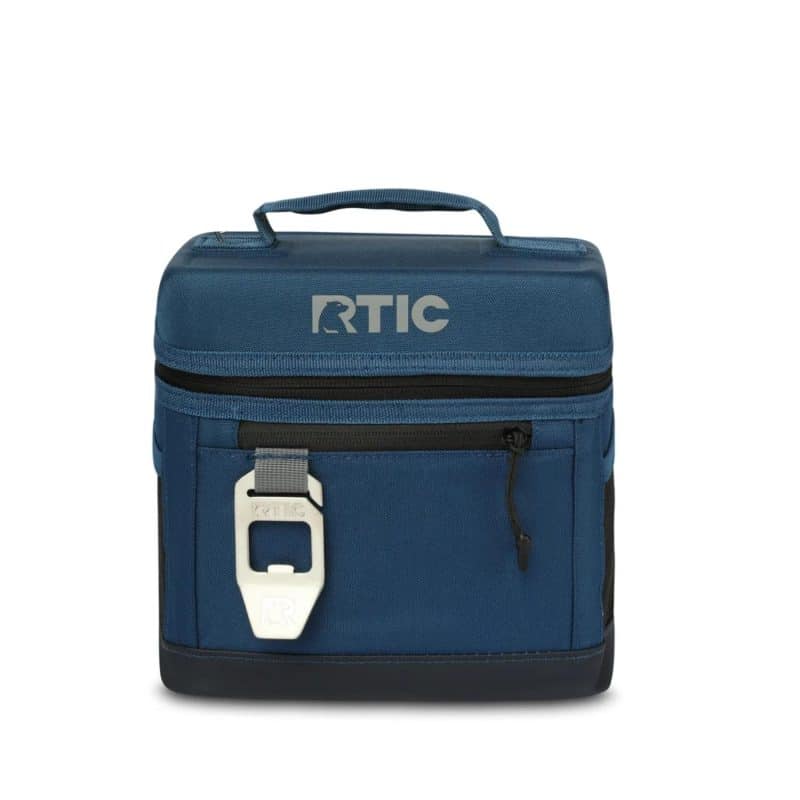 Custom 6-Can RTIC® Soft Pack Insulated Cooler Bag w/ Bottle Opener 8.5" x 7.5" with Company Logo - Personalized Bulk Corporate Gift - 6