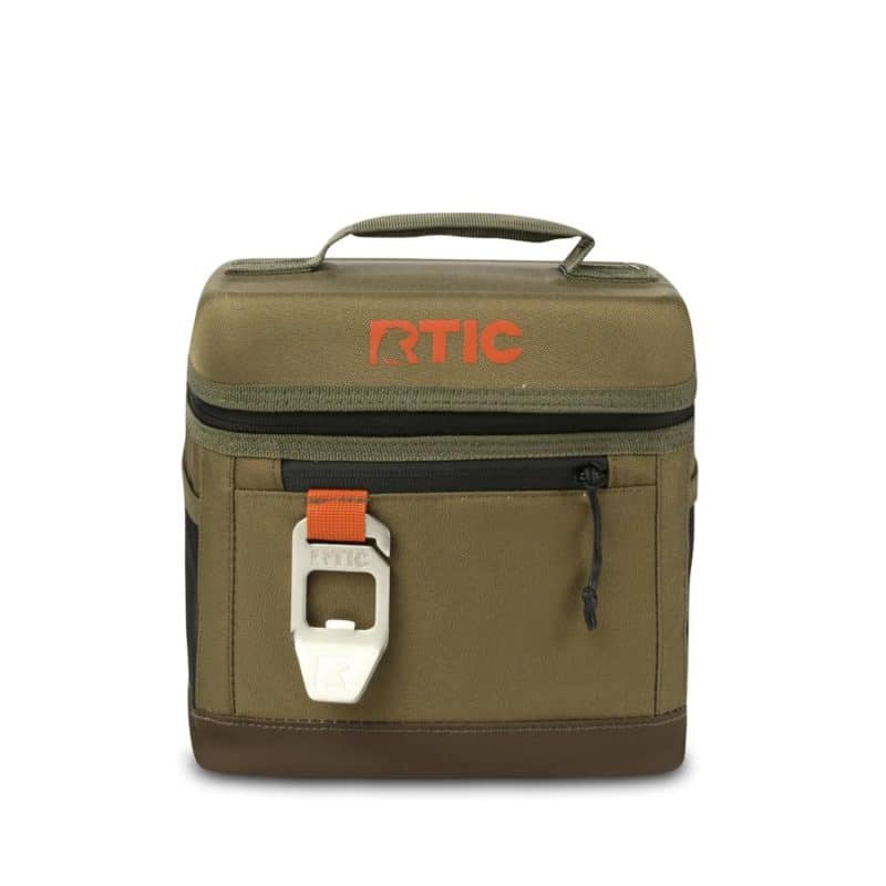 Custom 6-Can RTIC® Soft Pack Insulated Cooler Bag w/ Bottle Opener 8.5" x 7.5" with Company Logo - Personalized Bulk Corporate Gift - 7
