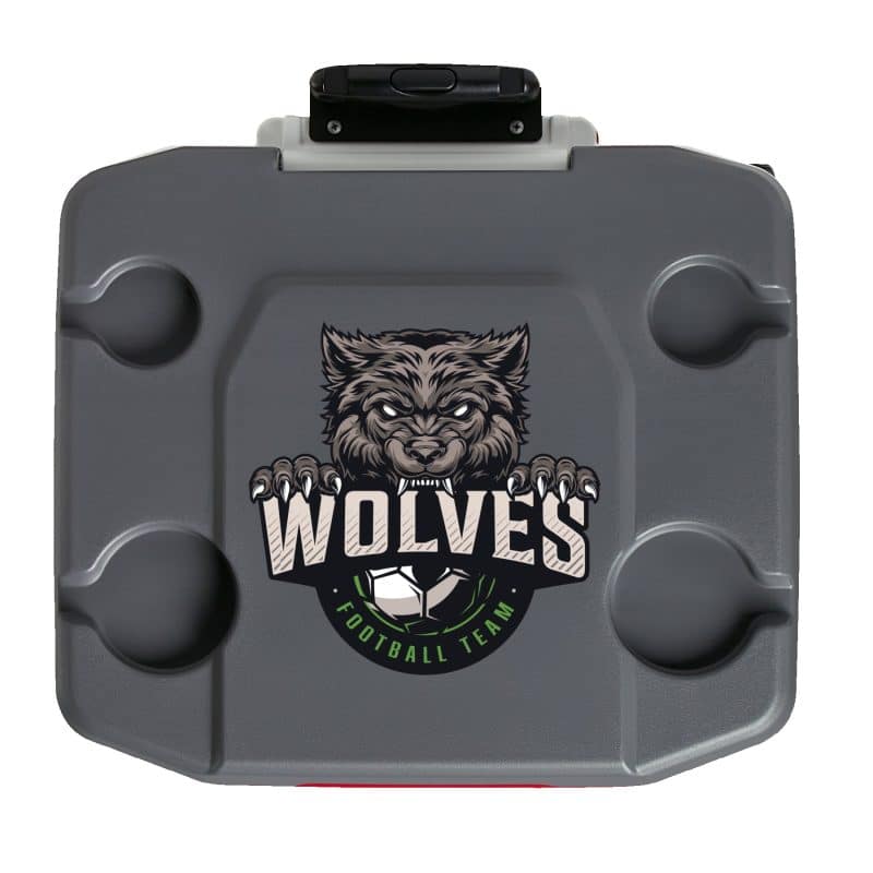 Custom 60 Qt. Igloo® Latitude Roller Cooler with Company Logo - Personalized Bulk Corporate Gift - 7