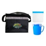 Custom Black Graph Soup & Sandwich Set with Company Logo - Personalized Bulk Corporate Gift - 2