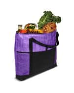 Custom Cedar Non-Woven Lunch Cooler Tote Bag with Company Logo - Personalized Bulk Corporate Gift - 9