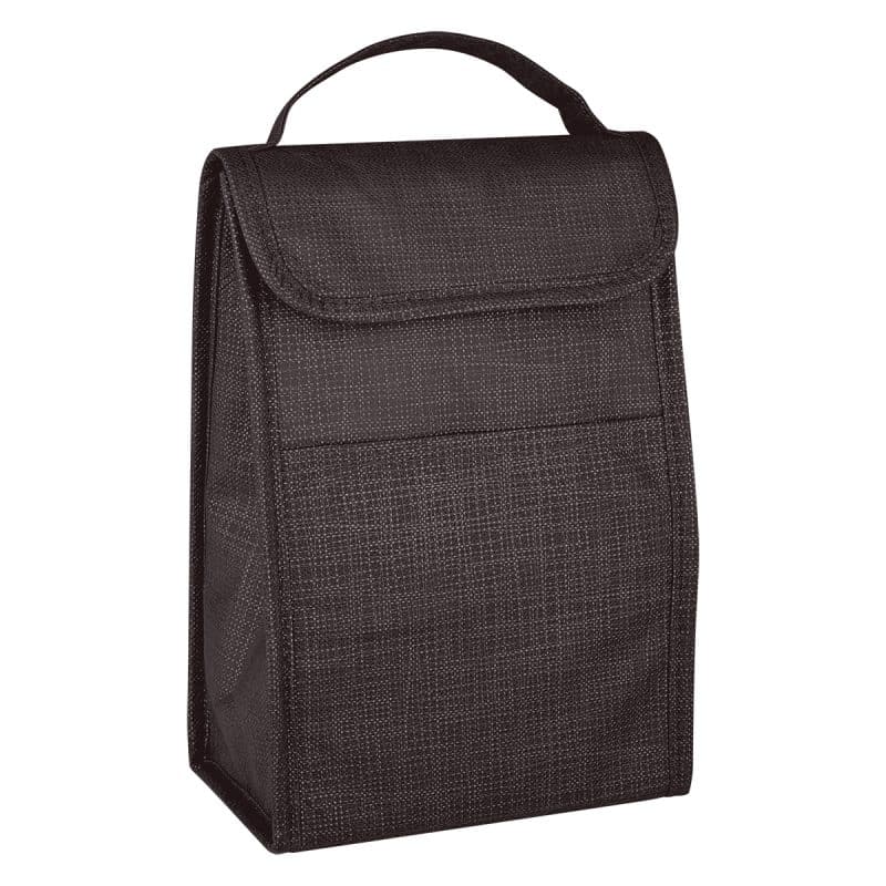 Custom Crosshatch Lunch Bag with Company Logo - Personalized Bulk Corporate Gift - 6