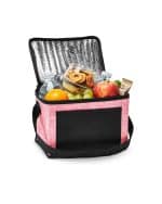 Custom Denim Pattern Non-Woven 6-Pack Lunch Cooler Bag with Company Logo - Personalized Bulk Corporate Gift - 9