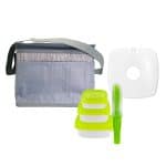 Custom Gray Graph Chilled Lunch Set with Company Logo - Personalized Bulk Corporate Gift - 7