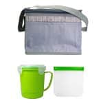 Custom Gray Graph Soup & Sandwich Set with Company Logo - Personalized Bulk Corporate Gift - 3
