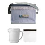 Custom Gray Graph Soup & Sandwich Set with Company Logo - Personalized Bulk Corporate Gift - 4