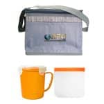 Custom Gray Graph Soup & Sandwich Set with Company Logo - Personalized Bulk Corporate Gift - 6