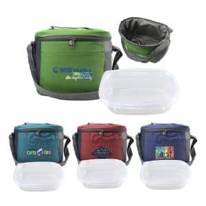 Custom Handy Modern Cooler Set with Company Logo - Personalized Bulk Corporate Gift