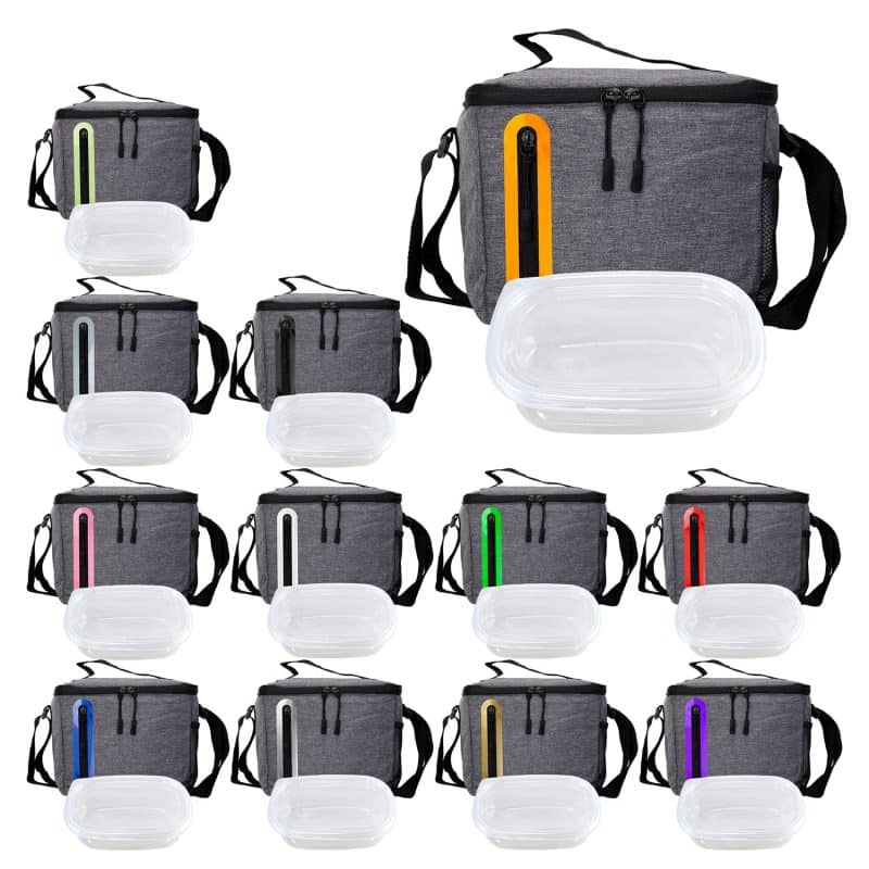 Custom Handy Oval Lunch Set with Company Logo - Personalized Bulk Corporate Gift - 1