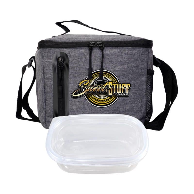 Custom Handy Oval Lunch Set with Company Logo - Personalized Bulk Corporate Gift - 2