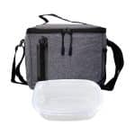 Custom Handy Oval Lunch Set with Company Logo - Personalized Bulk Corporate Gift - 3