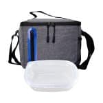 Custom Handy Oval Lunch Set with Company Logo - Personalized Bulk Corporate Gift - 5