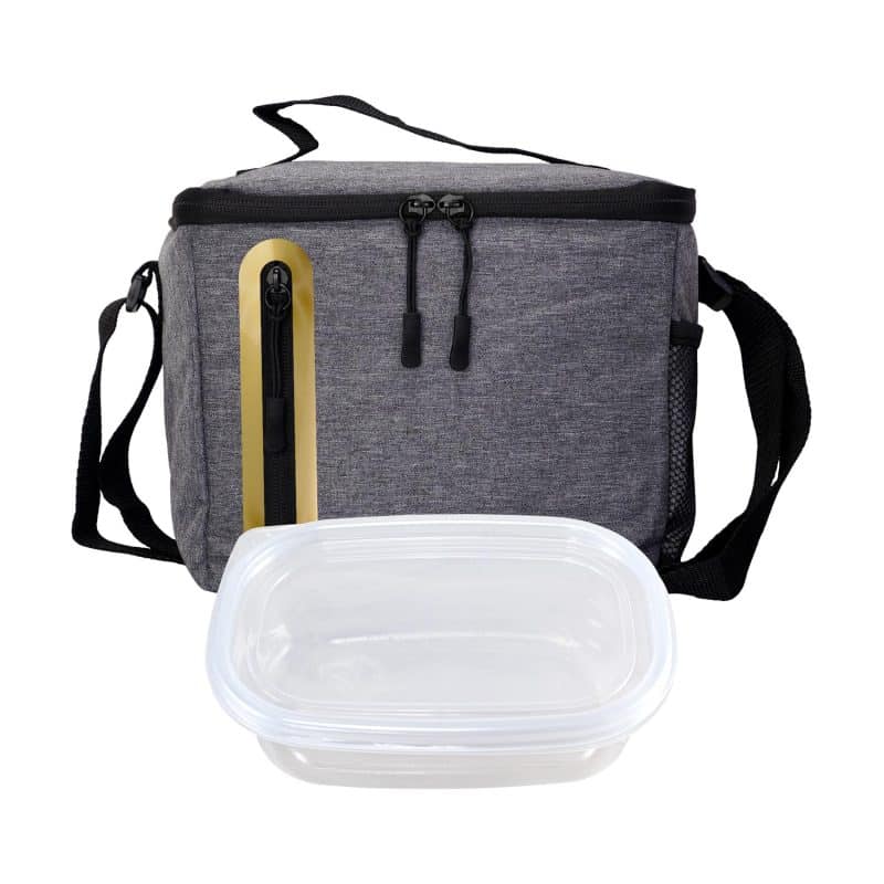 Custom Handy Oval Lunch Set with Company Logo - Personalized Bulk Corporate Gift - 7