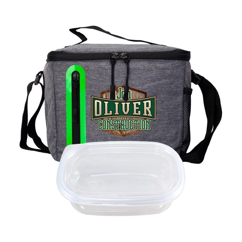 Custom Handy Oval Lunch Set with Company Logo - Personalized Bulk Corporate Gift - 8