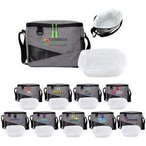 Custom Handy Recycled Cooler Set with Company Logo - Personalized Bulk Corporate Gift