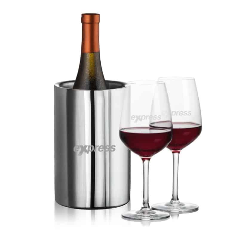 Custom Jacobs Wine Cooler & Mandelay Wine with Company Logo - Personalized Bulk Corporate Gift
