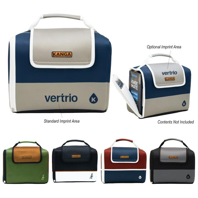 Custom Kanga Coolers 12 Can Kase Mate Iceless Cooler Bag with Company Logo - Personalized Bulk Corporate Gift