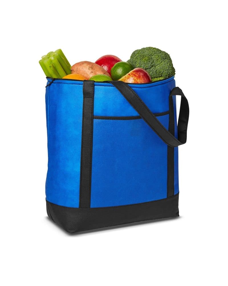 Custom Medium Size Non-Woven Cooler Tote Bag with Company Logo - Personalized Bulk Corporate Gift - 3
