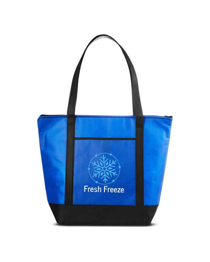 Custom Medium Size Non-Woven Cooler Tote Bag with Company Logo - Personalized Bulk Corporate Gift