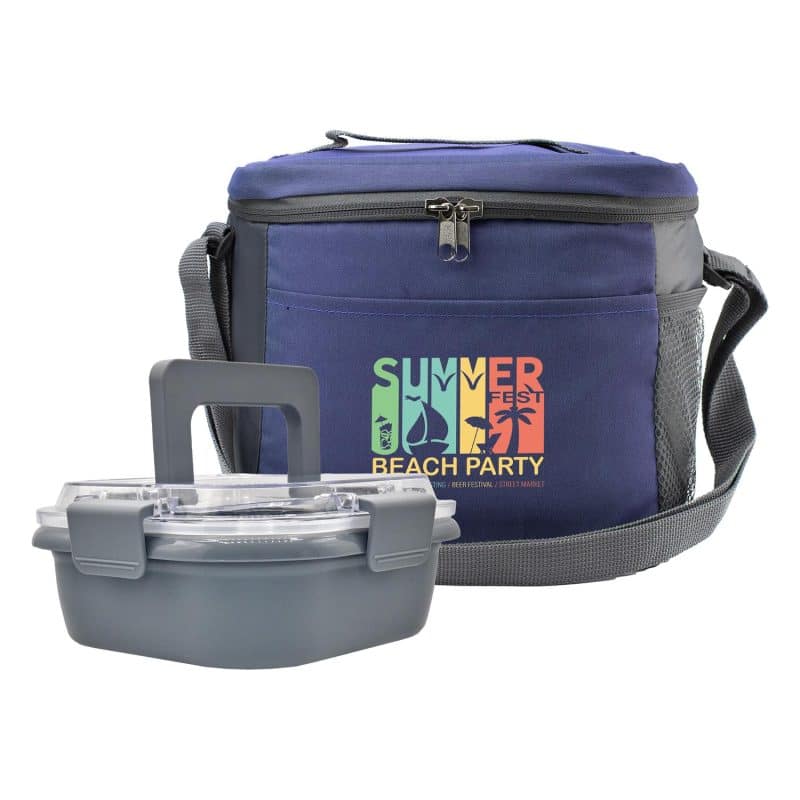 Custom Modern Carry On Lunch Box Kit with Company Logo - Personalized Bulk Corporate Gift - 4