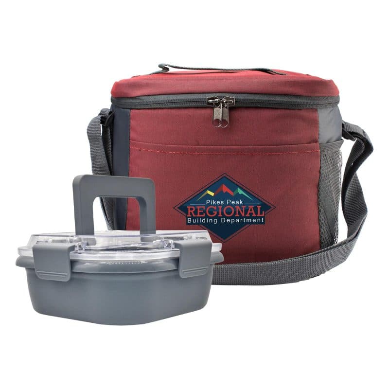 Custom Modern Carry On Lunch Box Kit with Company Logo - Personalized Bulk Corporate Gift - 6