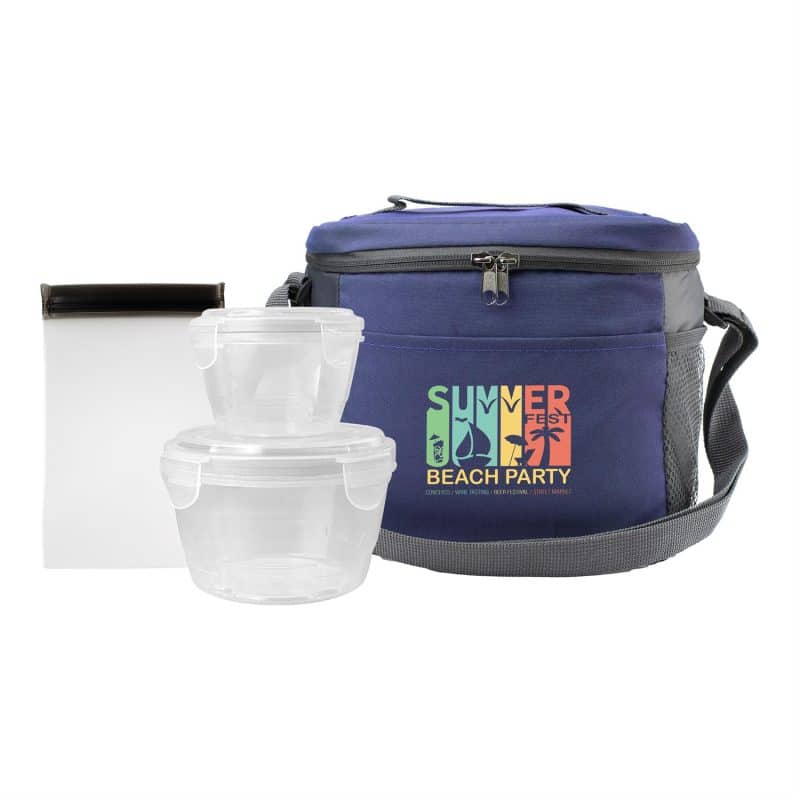 Custom Modern Nested Snack Set with Company Logo - Personalized Bulk Corporate Gift - 4