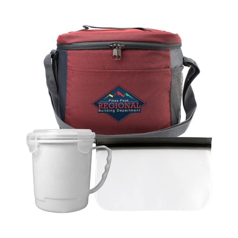 Custom Modern Soup & Snack Set with Company Logo - Personalized Bulk Corporate Gift - 6