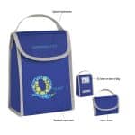 Custom Non-woven Folding Identification Lunch Bag with Company Logo - Personalized Bulk Corporate Gift
