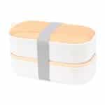 Custom Osaka Bento Lunch Box - White with Company Logo - Personalized Bulk Corporate Gift - 1