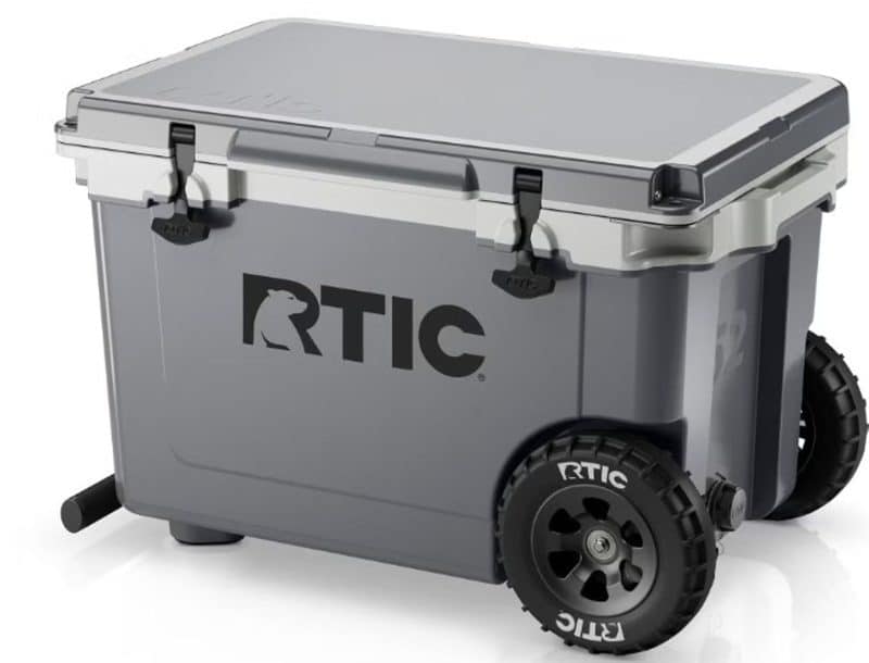 Custom RTIC 52 QT Ultra Light Wheeled Cooler with Company Logo - Personalized Bulk Corporate Gift - 2