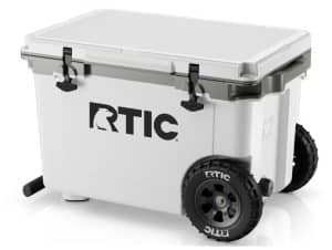 Custom RTIC 52 QT Ultra Light Wheeled Cooler with Company Logo - Personalized Bulk Corporate Gift