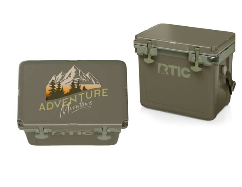 Custom RTIC® 22QT Ultra Light Cooler with Company Logo - Personalized Bulk Corporate Gift