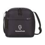 Custom Renew AWARE™ rPET Lunch Cooler - Black with Company Logo - Personalized Bulk Corporate Gift