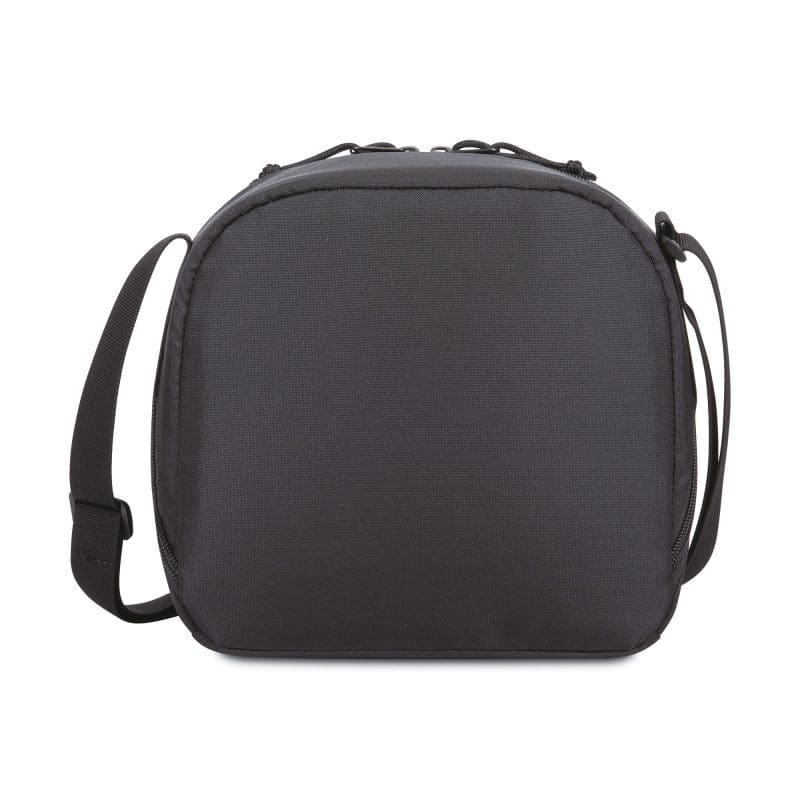 Custom Renew AWARE™ rPET Lunch Cooler - Black with Company Logo - Personalized Bulk Corporate Gift - 3
