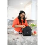 Custom Renew AWARE™ rPET Lunch Cooler - Black with Company Logo - Personalized Bulk Corporate Gift - 5