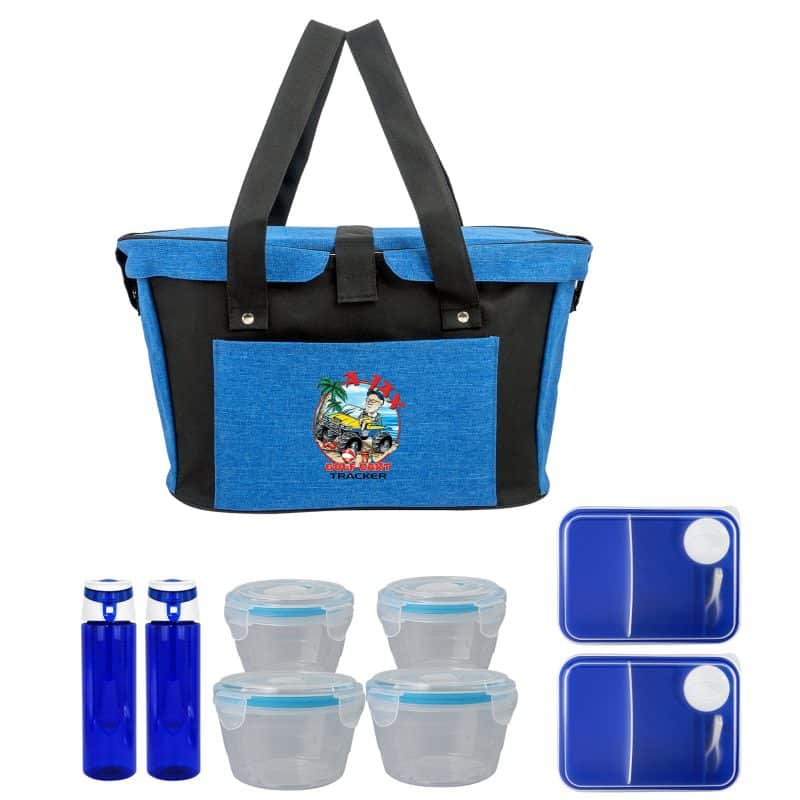 Custom Ridge Deluxe Picnic Set with Company Logo - Personalized Bulk Corporate Gift - 3