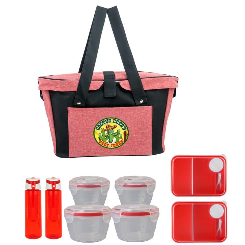 Custom Ridge Deluxe Picnic Set with Company Logo - Personalized Bulk Corporate Gift - 7
