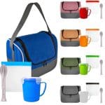 Custom Ridge Lunch & Cutlery Set with Company Logo - Personalized Bulk Corporate Gift - 1