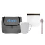 Custom Ridge Lunch & Cutlery Set with Company Logo - Personalized Bulk Corporate Gift - 6