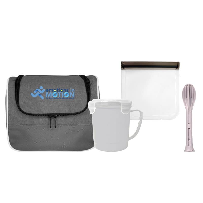 Custom Ridge Lunch & Cutlery Set with Company Logo - Personalized Bulk Corporate Gift - 6