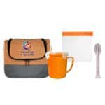 Custom Ridge Lunch & Cutlery Set with Company Logo - Personalized Bulk Corporate Gift - 8