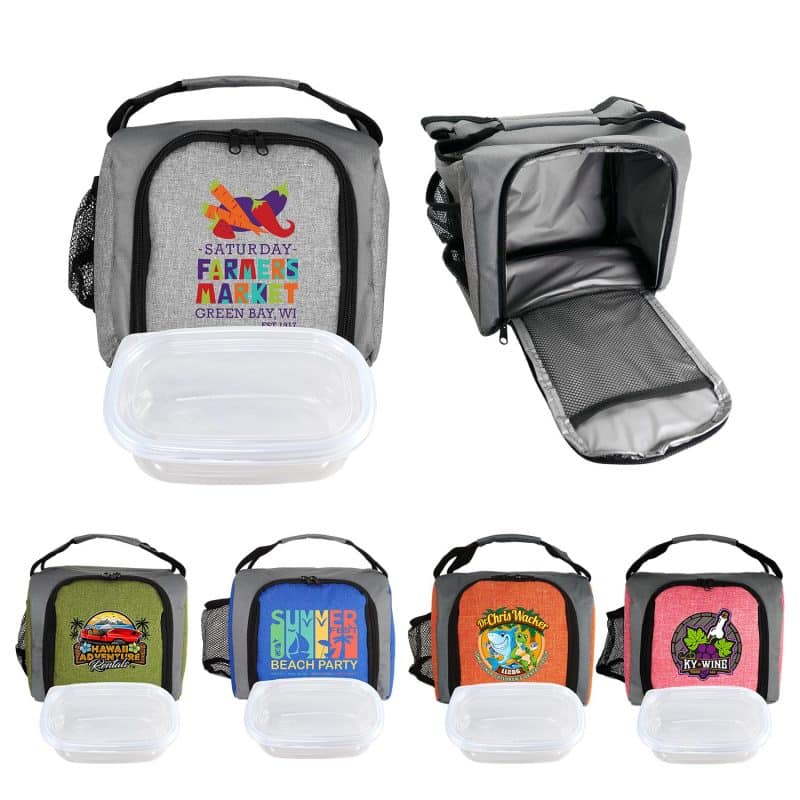 Custom Ridge Up Front Handy Lunch Kit with Company Logo - Personalized Bulk Corporate Gift
