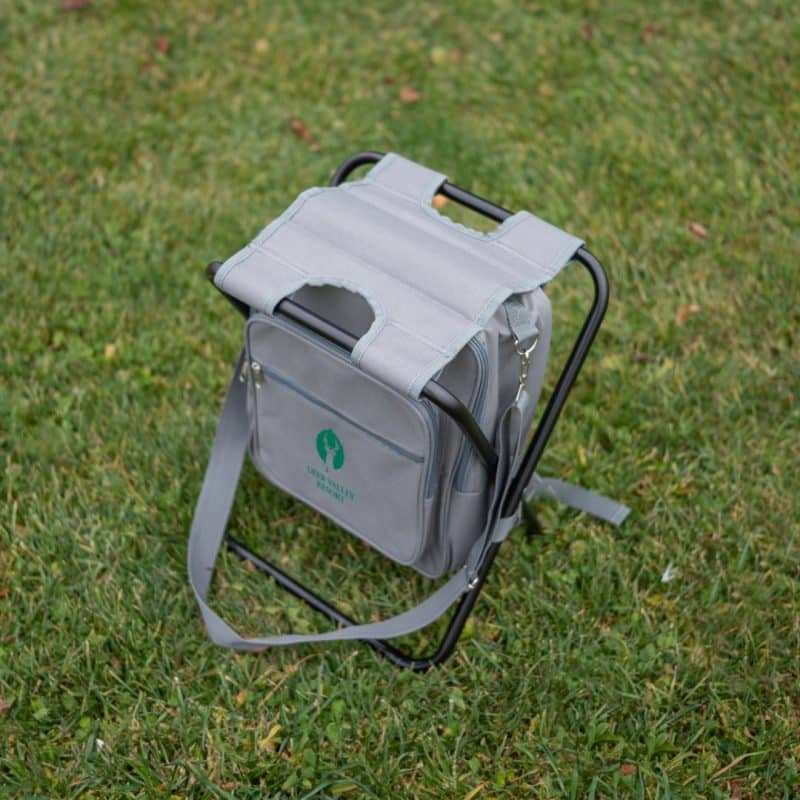Custom Riverbend Foldable Cooler Backpack & Chair with Company Logo - Personalized Bulk Corporate Gift - 9