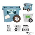 Custom RovR RollR 45qt Wheeled Hard Cooler with Company Logo - Personalized Bulk Corporate Gift