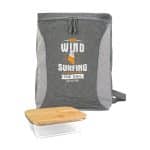 Custom Speck Boomerang Bamboo Lunch Set with Company Logo - Personalized Bulk Corporate Gift - 4