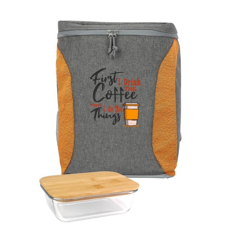 Custom Speck Boomerang Bamboo Lunch Set with Company Logo - Personalized Bulk Corporate Gift - 8