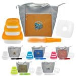 Custom Speck Portion Control Cutlery Chiller Tote with Company Logo - Personalized Bulk Corporate Gift